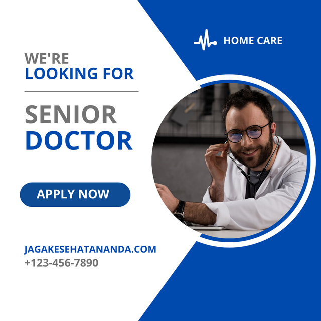 Modèle de visuel Senior Doctor Opening Position - Instagram