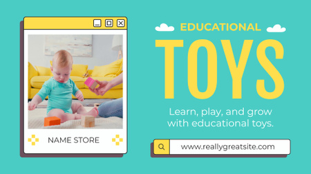 Ontwerpsjabloon van Full HD video van Educatief speelgoed voor kleine baby's
