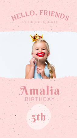 Celebrate Birthday Girl Instagram Story Design Template