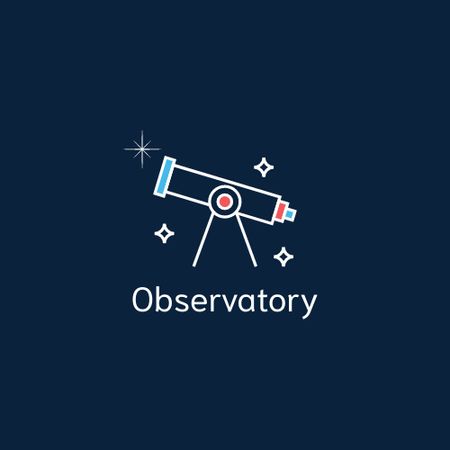 Observatory Logo Šablona návrhu