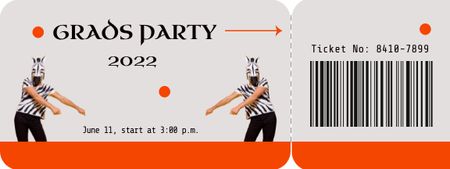 Szablon projektu Graduation Party Announcement Ticket