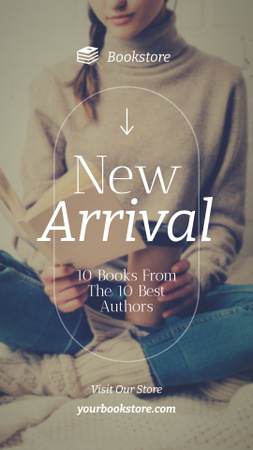 New Books From Fanous Authors Promotion Instagram Story Design Template