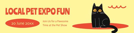 Local Funny Pet Expo Twitter Design Template