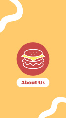 Ad of Fast Casual Restaurant with Icon of Burger