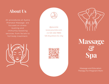 Spa Services Offer for Woman Brochure 8.5x11in Design Template
