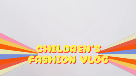Kids Clothes Vlog In White YouTube intro – шаблон для дизайна