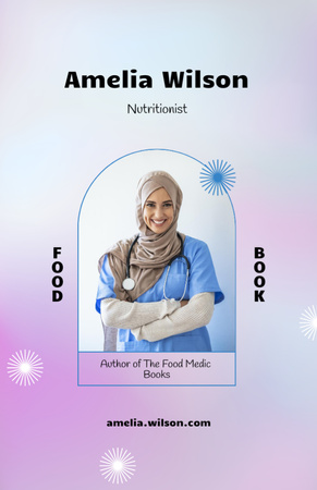 Ontwerpsjabloon van Flyer 5.5x8.5in van Muslim Woman is Nutritionist
