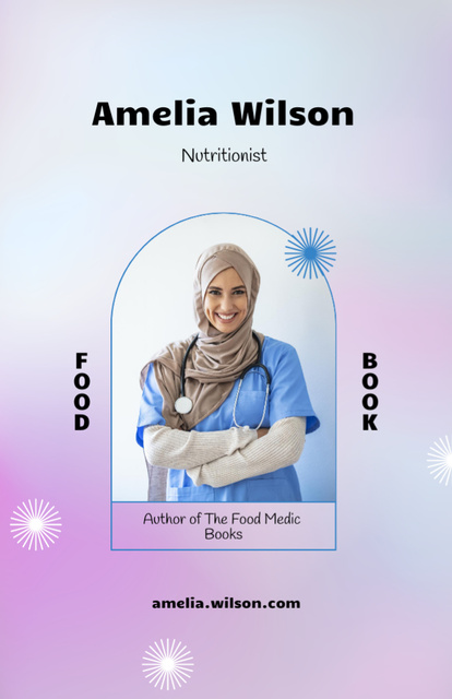 Designvorlage Muslim Woman is Nutritionist für Flyer 5.5x8.5in