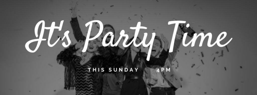 Party Celebration Announcement Facebook cover – шаблон для дизайна