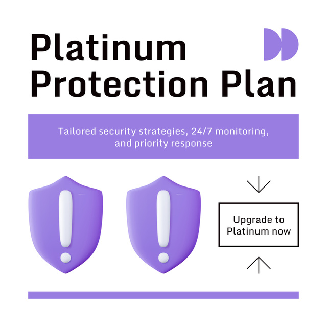 Plantilla de diseño de Software Protection Plan LinkedIn post 