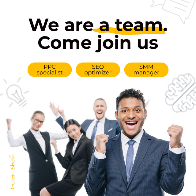 Job Offer to Join a Team For Several Vacancies Instagram – шаблон для дизайну