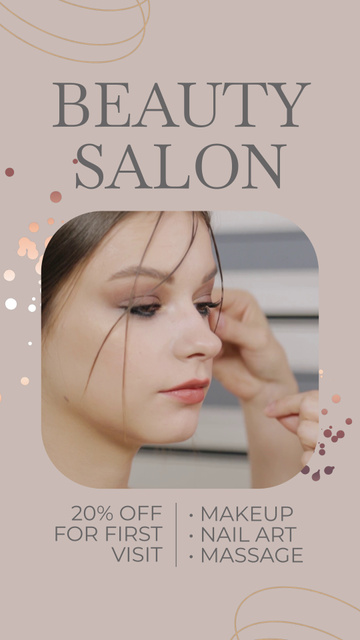 Template di design Beauty Salon With Several Services And Discount Instagram Video Story