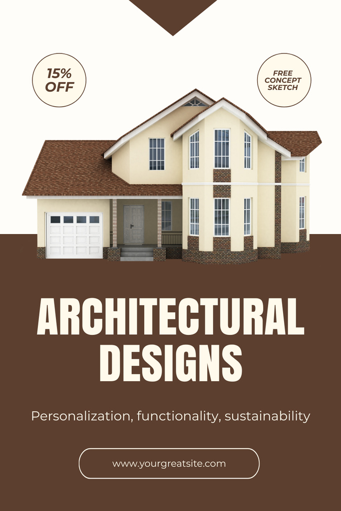 Template di design Classic Architectural Designs With Discount On Concept Pinterest