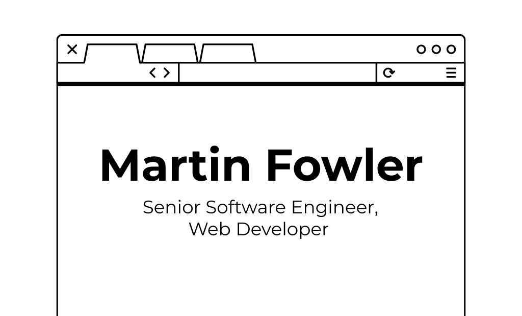Senior Software Engineer Service Offer Business Card 91x55mmデザインテンプレート