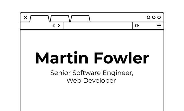 Senior Software Engineer Service Offer Business Card 91x55mmデザインテンプレート
