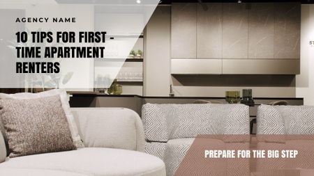 Template di design Consigli utili da un'agenzia immobiliare per l'affitto di un appartamento Full HD video