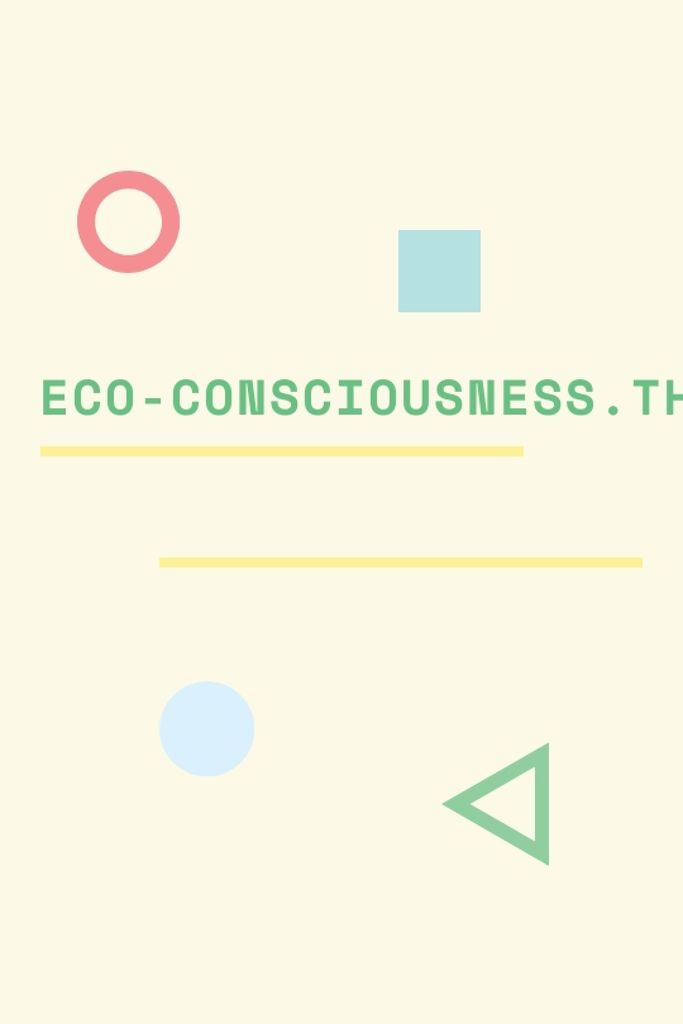 Eco-consciousness concept with simple icons Tumblr Πρότυπο σχεδίασης