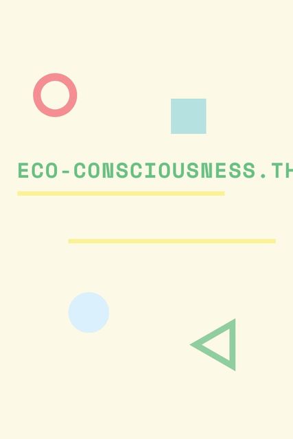 Eco-consciousness concept with simple icons Tumblr Πρότυπο σχεδίασης