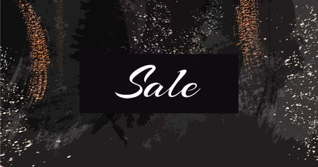Sale Announcement on Glitter Smudges Pattern Facebook ADデザインテンプレート