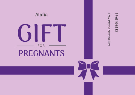 Platilla de diseño Gift for Pregnants Offer with Present Boxes with Bows Flyer A5 Horizontal