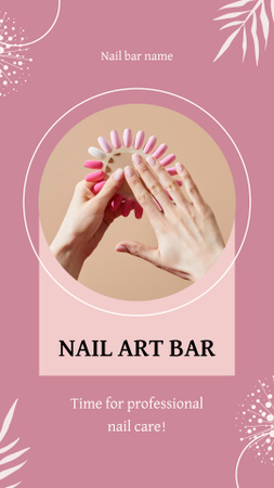 Nair Art Bar Services Offer With Professional Care Instagram Video Story Design Template