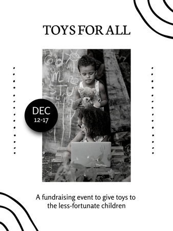 Donation of Toys for Children Poster 36x48in Design Template