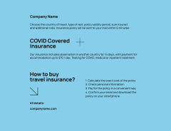 Travel Insurance Offer on Blue Ad