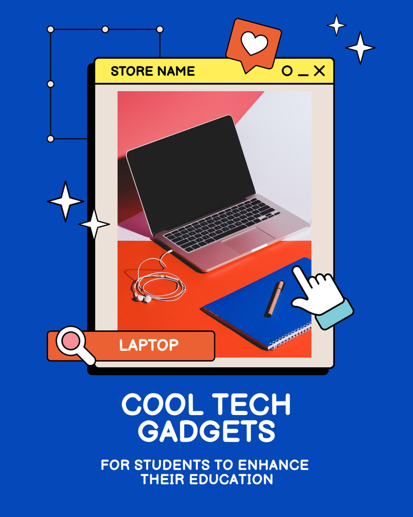 Sale Offer of Modern Gadgets for Students Poster 16x20in Šablona návrhu