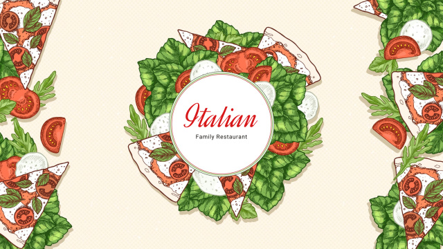 Platilla de diseño Italian pizza with basil Youtube
