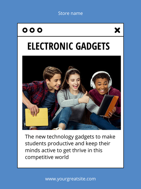 Sale Ad of Electronic Gadgets Poster USデザインテンプレート