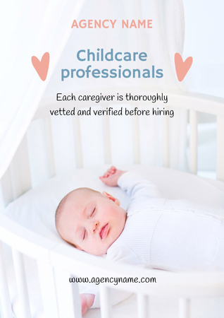 Professional Childcare Services Poster A3 Design Template