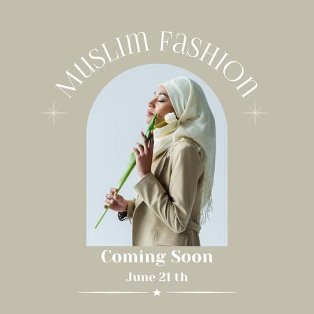 Designvorlage Muslim Women's Fashion New Collection Offer für Instagram