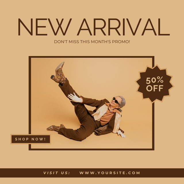 New Fashion Collection With Discount Instagram Design Template