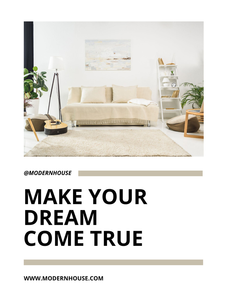 Dream Real Estate for You Poster US Πρότυπο σχεδίασης