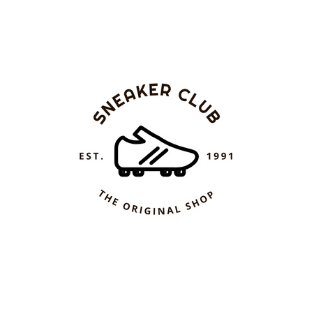 Sneakers Shop Ads Logo Design Template
