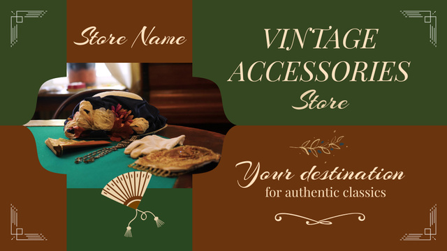Antique Accessories And Handbags With Discount And Clearance Full HD video Πρότυπο σχεδίασης