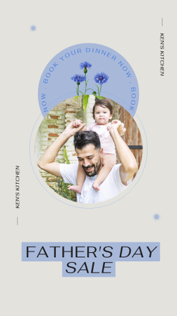 Father's Day Sale Announcement Instagram Story Design Template