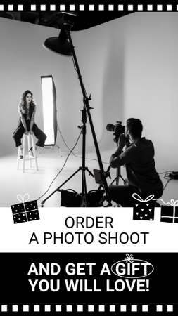 Stunning Present Offer For Photoshoot Order Instagram Video Story Design Template