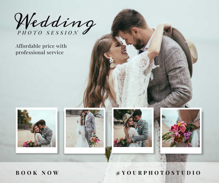 Wedding Photo Session Offer Facebook Design Template