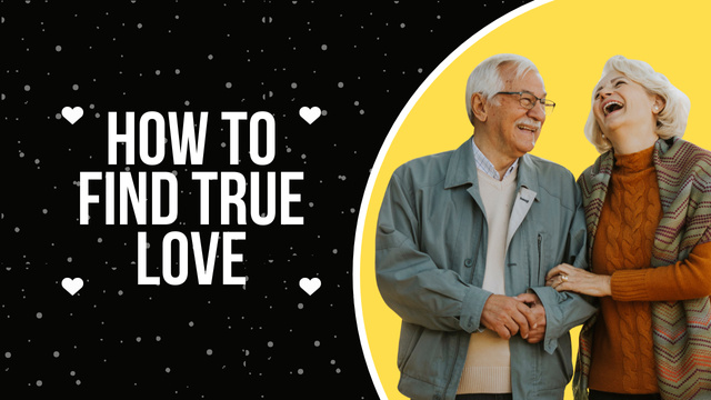 Designvorlage How to Find True Love für Youtube Thumbnail