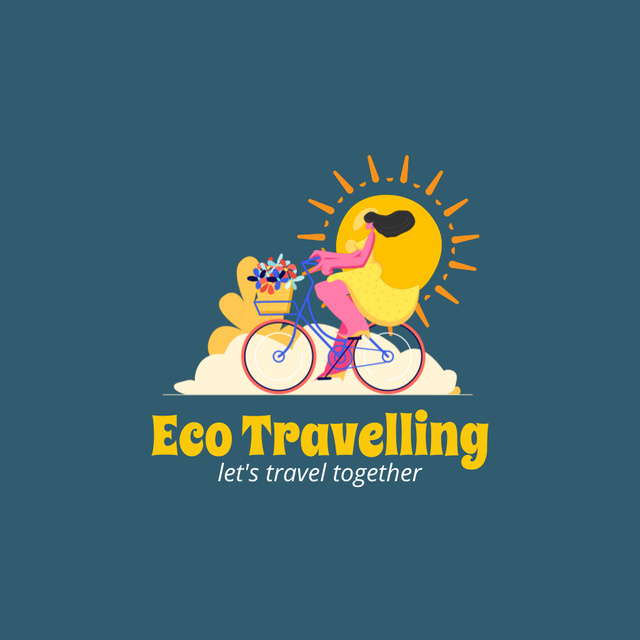 Ontwerpsjabloon van Animated Logo van Eco Travelling Offer