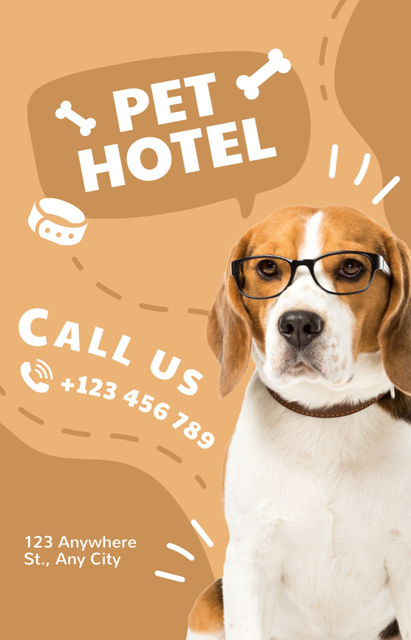 Template di design Pet Hotel's Ad with Smart Beagle IGTV Cover