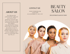 Beauty Salon Ad with Beautiful Diverse Women