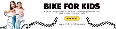 Nabídka jízdních kol pro děti Twitter Šablona návrhu