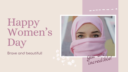 Inspirational Greeting On Women's Day Full HD video Design Template
