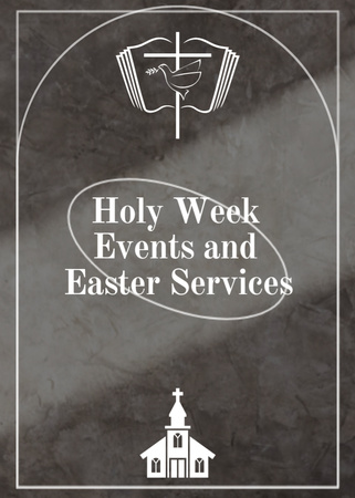 Platilla de diseño Easter Holiday Events Announcement Flayer