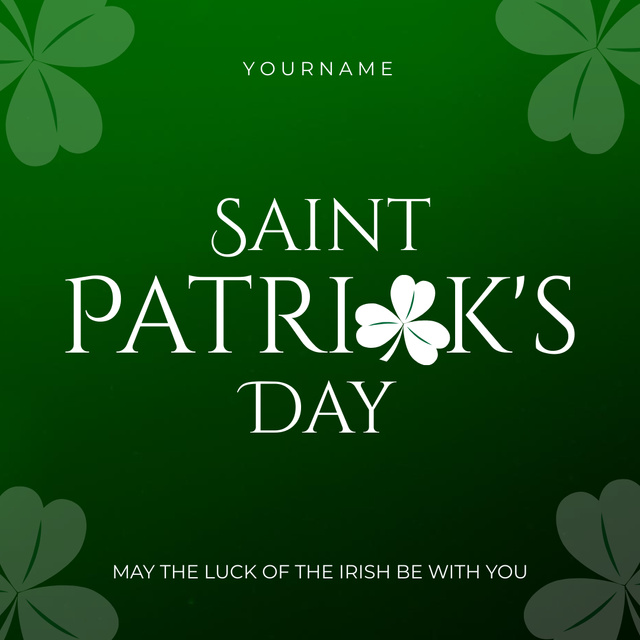 Platilla de diseño Saint Patrick's Day Celebration Instagram