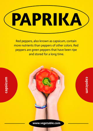 Platilla de diseño Paprika Poster