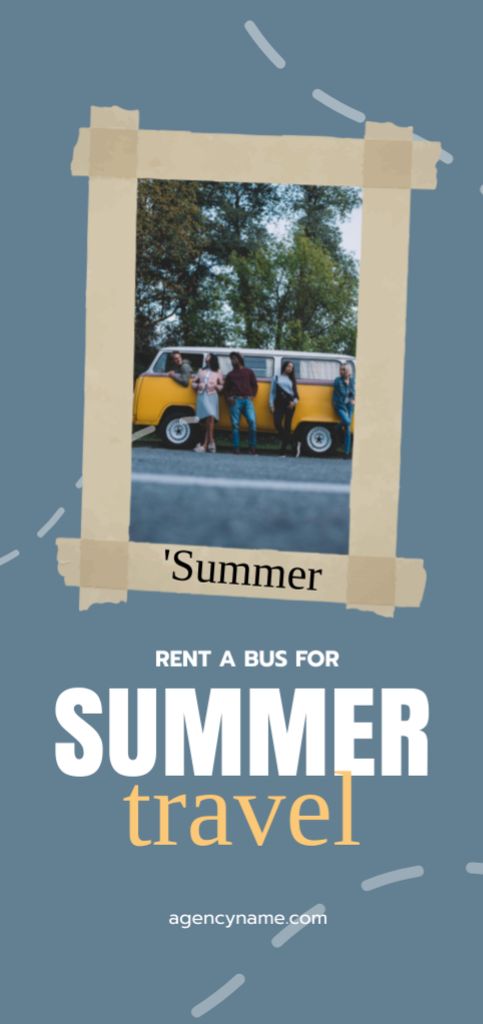Bus Tour Ad Flyer DIN Large Design Template