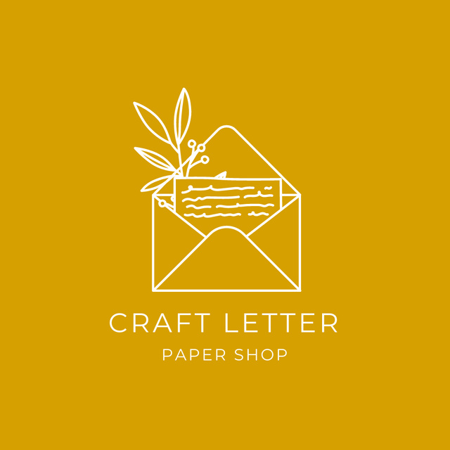 Paper Store Advertisement Logo Design Template